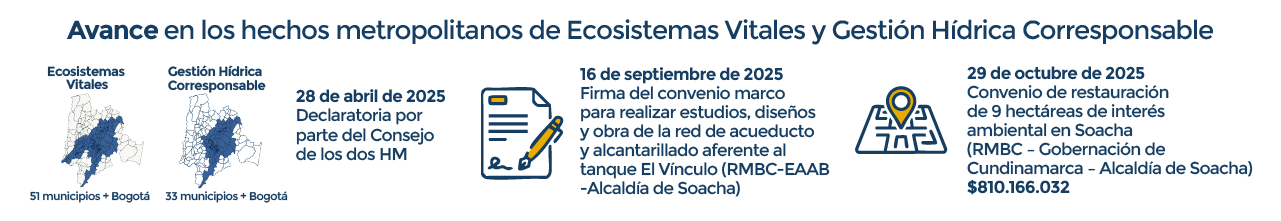 Diseño sobre los avances en los hechos metropolitanos del agua