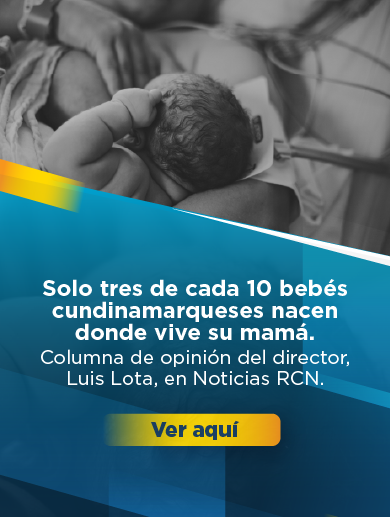 Diseño que muestra un bebé recién nacido y que invita a leer una columna del director de la RMBC publicada originalmente en Noticias RCN