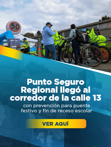 Banner alusivo al segundo punto seguro regional realizado sobre la calle  13, haga clic sobre esta imagen para abrir la noticia