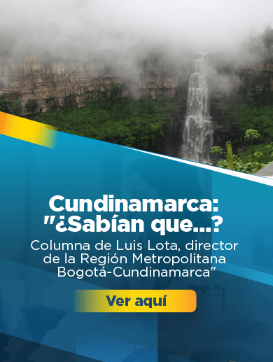 Ilustración basada en una fotografía del Salto del Tequendama y que al dar clic lleva a la columna de opinión del director de la RMBC