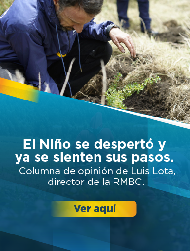 Banner sobre la columna de opinión de Luis Lota, director de la Región Metropolitana Bogotá Cundinamarca, sobre el fenómeno del Niño