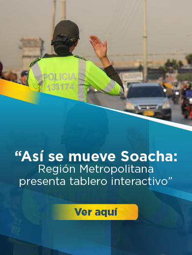 Banner que invita a conocer sobre el tablero interactivo sobre la movilidad en el municipio de Soacha