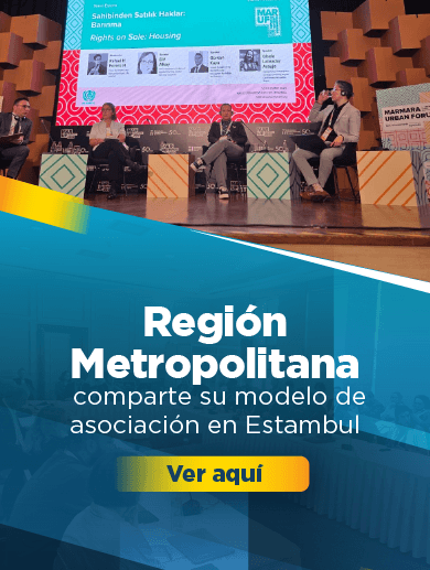 banner alusivo a la participación de una delegada de la Región Metropolitana Bogotá Cundinamarca en el IV Foro Urbano Mundial de Mármara, Turquía