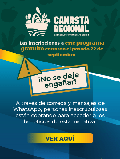 Banner alusivo a una advertencia de esta entidad para evitar que la gente sea estafada, pues la Región Metropolitana no cobra por el acceso a sus proyectos