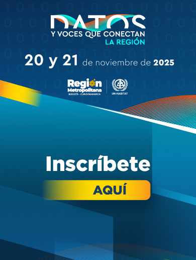 Banner que invita a dar clic para abrir el formulario para participar en el encuentro Datos y Voces que Conectan la Región