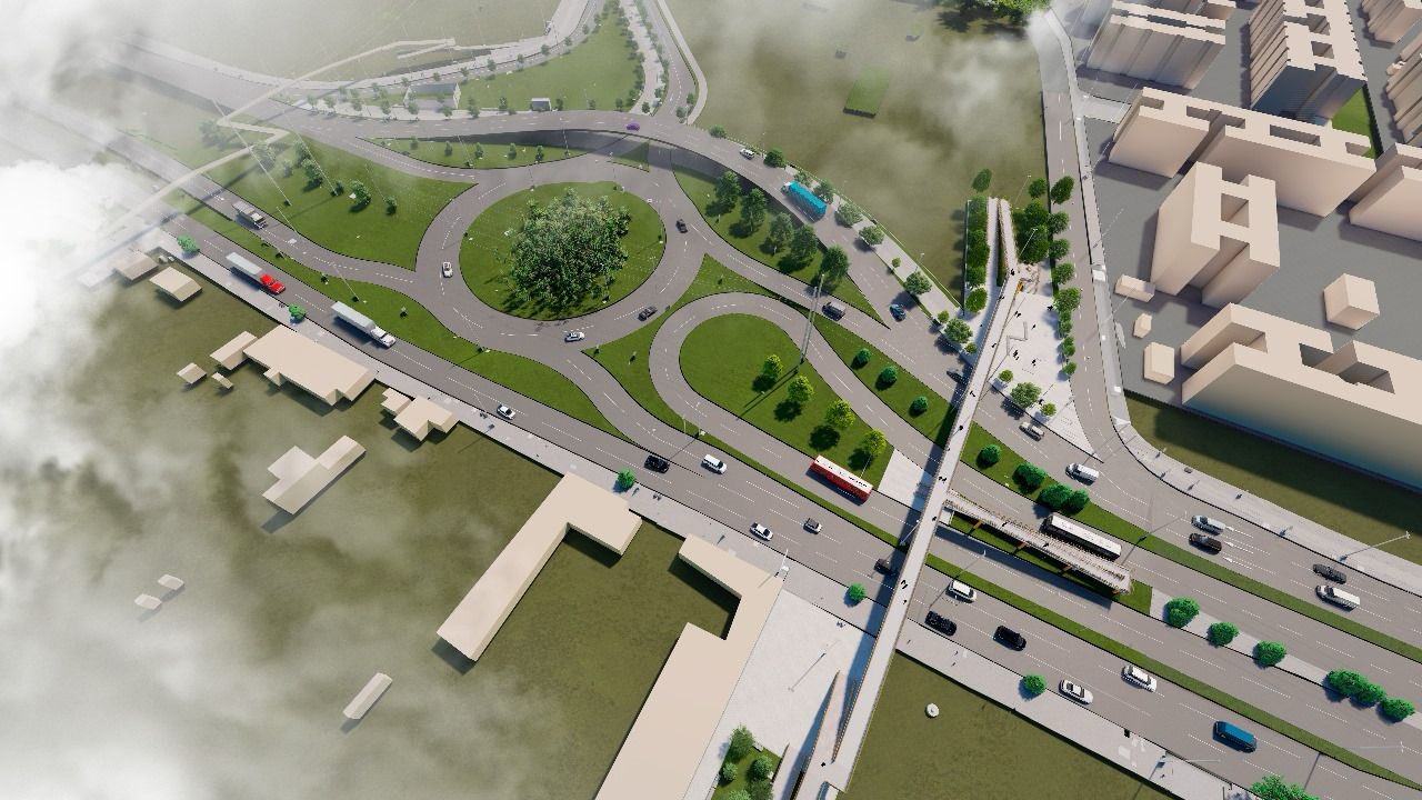 Imagen tipo render muestra un intercambiador