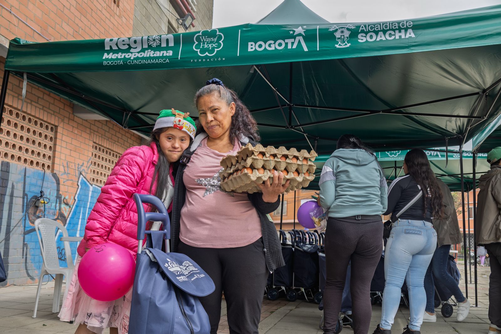 Fotografía de beneficiarios del proyecto Canasta Regional de la Región Metropolitana Bogotá Cundinamarca