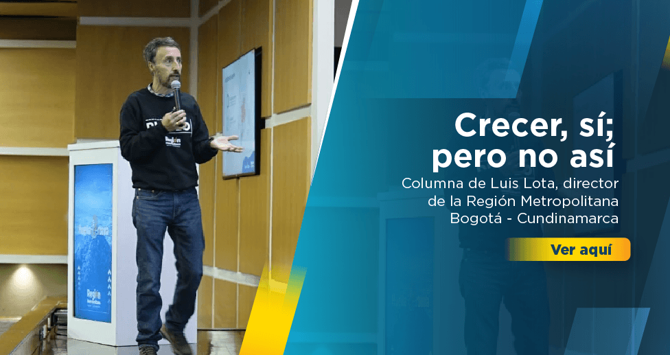 Fotografía del director de la Región Metropolitana durante la presentación de los resultados del estudio Huella Urbana