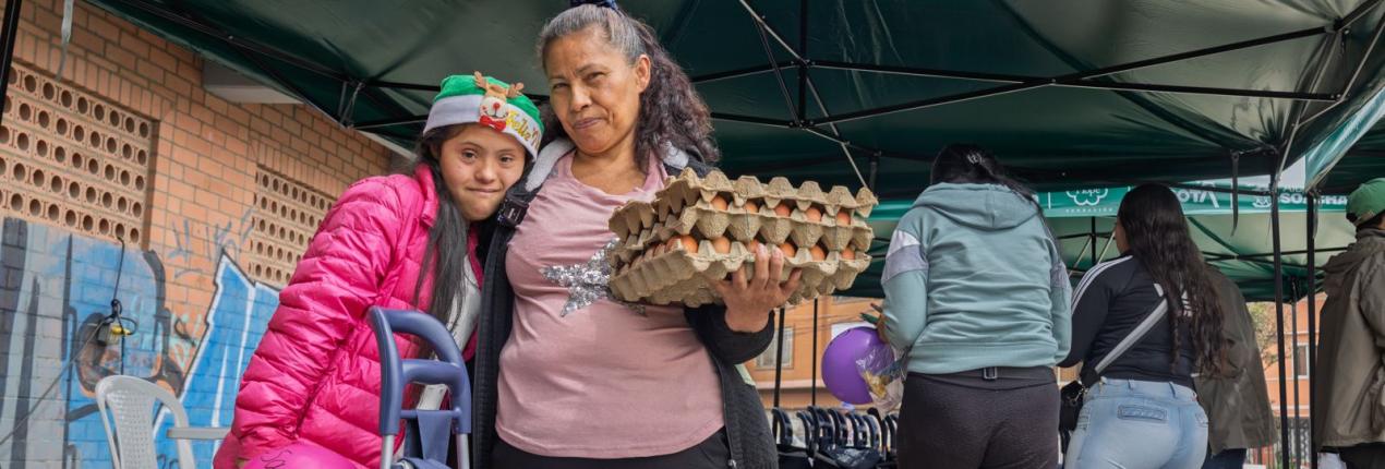 Fotografía de beneficiarios del proyecto Canasta Regional de la Región Metropolitana Bogotá Cundinamarca