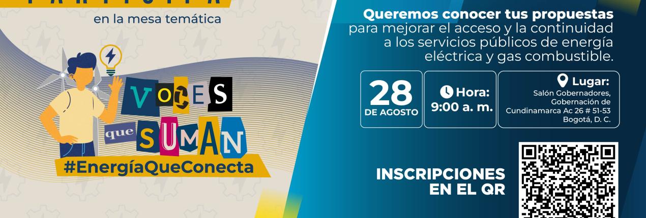 Banner de invitación a la mesa temáticas del 28 de agosto de 2026