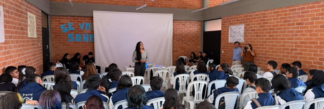 Fotografía de una jornada de participación juvenil realizada en el municipio de Fusagasugá