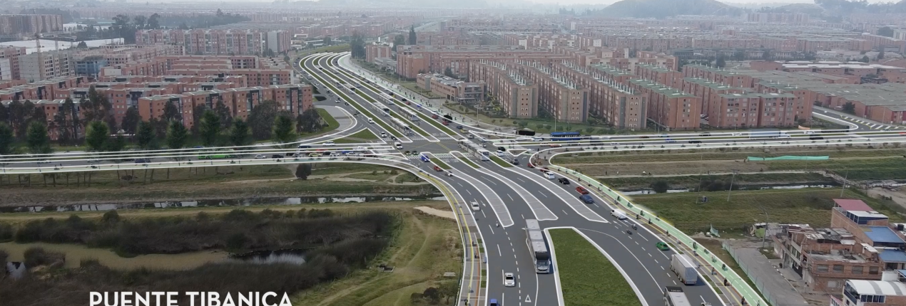 Imagen tipo render sobre el puente Tibanica en Soacha