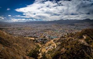 Fotografía de Bogotá enfocada desde Ciudad Bolívar