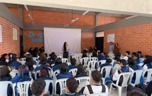 Fotografía de una jornada de participación juvenil realizada en el municipio de Fusagasugá