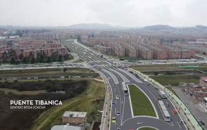 Imagen tipo render sobre el puente Tibanica en Soacha