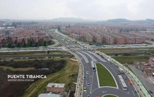Render que muestra una simulación del futuro puente sobre el canal Tibanica, en el límite geográfico entre Bosa y el municipio de Soacha