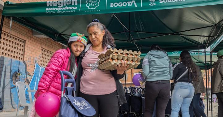 Fotografía de beneficiarios del proyecto Canasta Regional de la Región Metropolitana Bogotá Cundinamarca