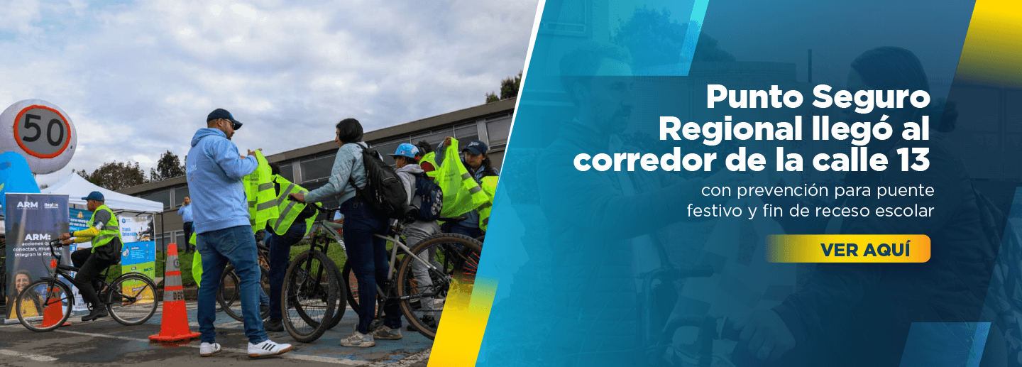 Banner alusivo al segundo punto seguro regional realizado sobre la calle  13, haga clic sobre esta imagen para abrir la noticia