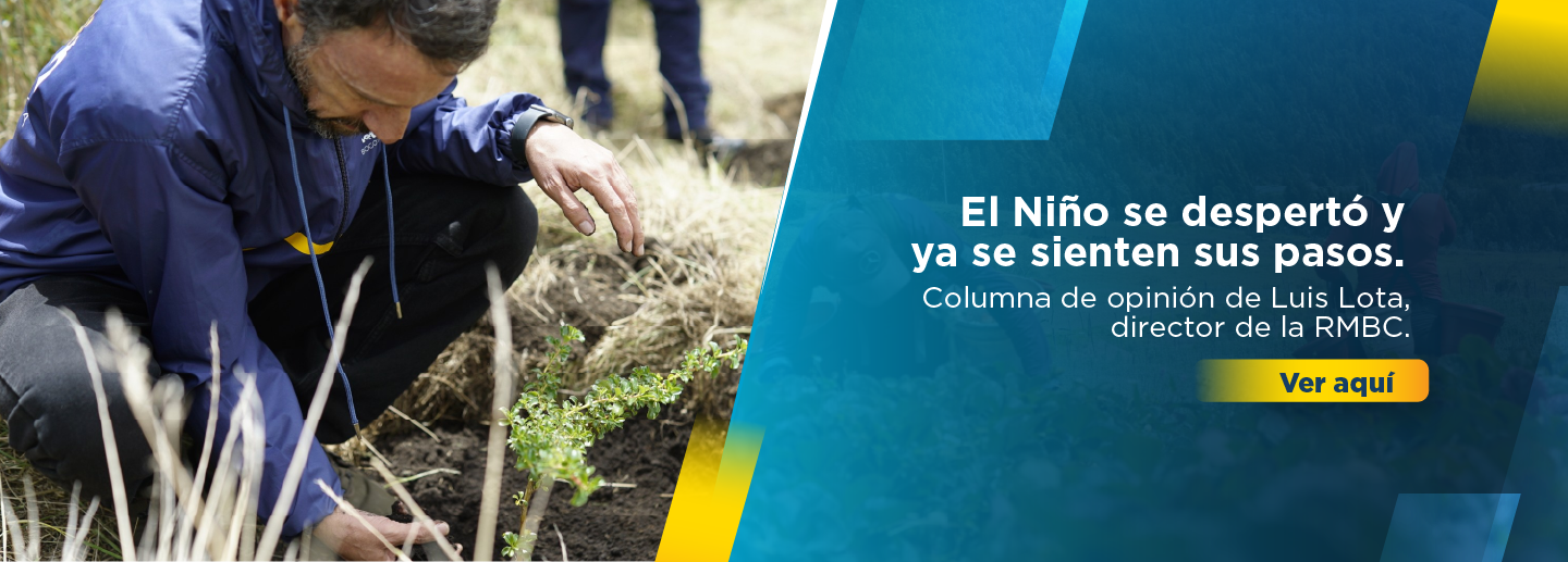 Banner sobre la columna de opinión de Luis Lota, director de la Región Metropolitana Bogotá Cundinamarca, sobre el fenómeno del Niño