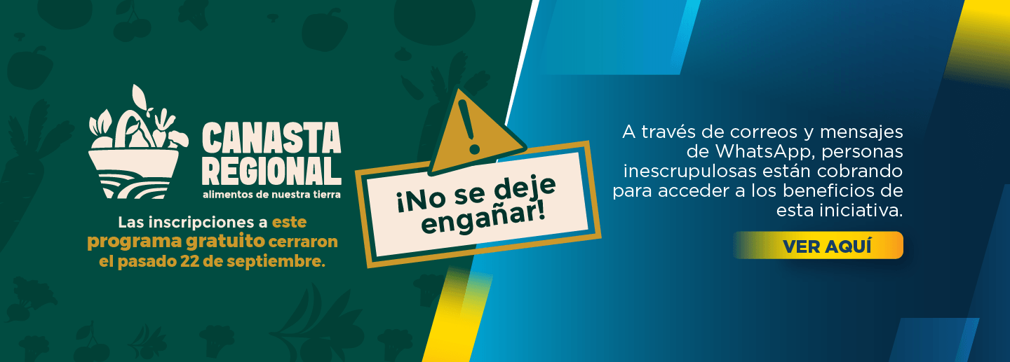 Banner alusivo a una advertencia de esta entidad para evitar que la gente sea estafada, pues la Región Metropolitana no cobra por el acceso a sus proyectos
