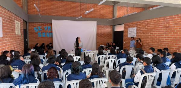 Fotografía de una jornada de participación juvenil realizada en el municipio de Fusagasugá